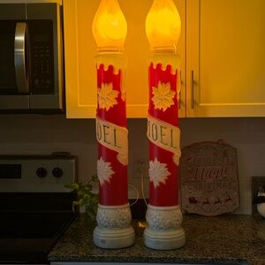 Vintage Noel Candle Decorations